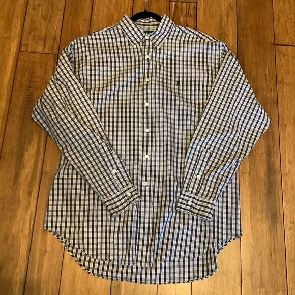 Ralph Lauren "Blake" Button Down🧡🤍💜 - Picture 1 of 6